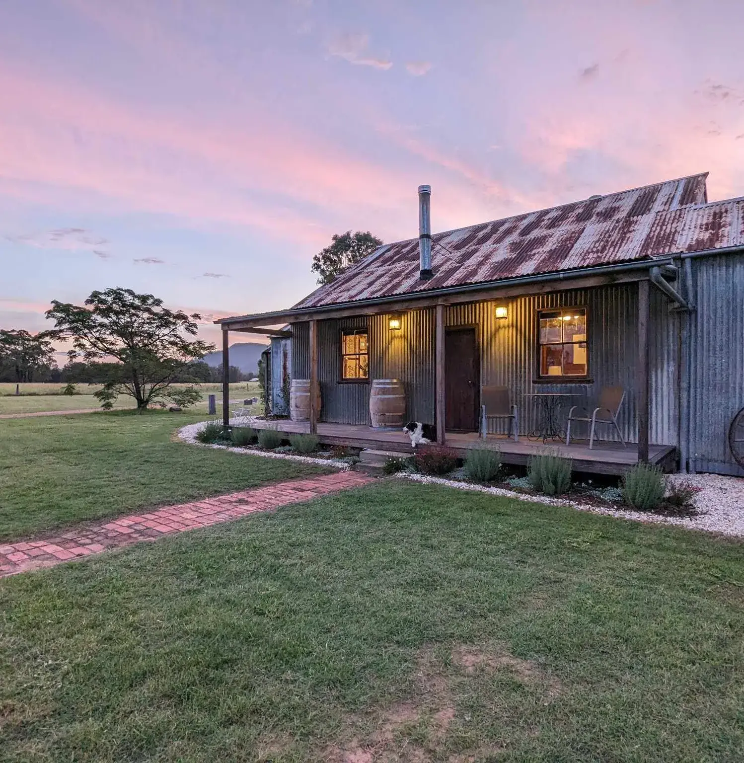 The Cottage verandah at Broke Estate